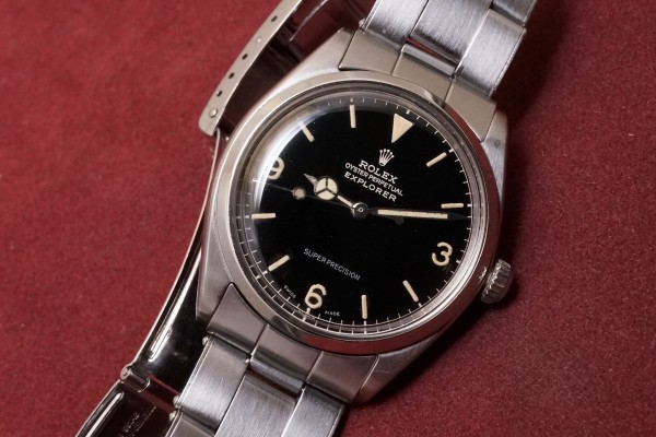 ロレックス BOY’S EXPLORER Ref-5500 Chapterring Glossy Gilt Dial（RS-189／1962年)の詳細写真3枚目