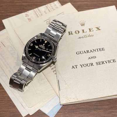 ロレックス BOY’S EXPLORER Ref-5500 Chapterring Glossy Gilt Dial（RS-189／1962年)の詳細写真11枚目