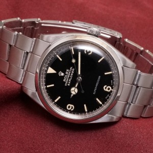 ロレックス BOY’S EXPLORER Ref-5500 Chapterring Glossy Gilt Dial