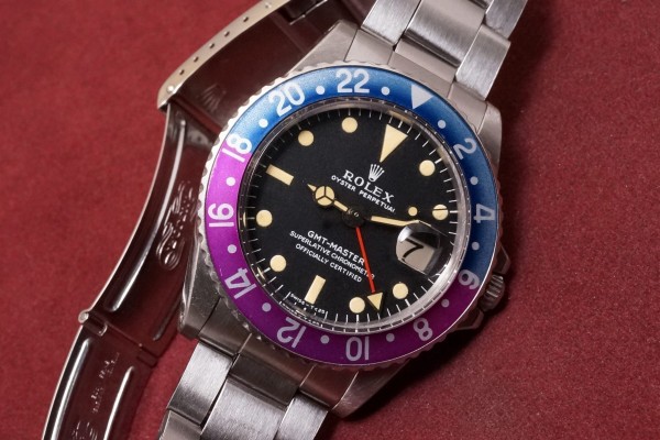 ロレックス GMTマスター Ref-1675 Long-E Fuchsia Bezel Full Set（RS-297／1968年)の詳細写真3枚目