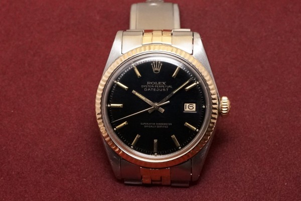 ロレックス DATEJAST Ref-1601/3 SS×PG Gilt Glossy Dial（RO-196／1969年)の詳細写真2枚目