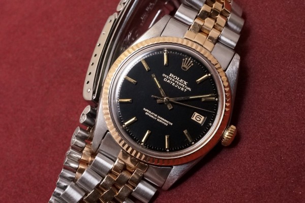 ロレックス DATEJAST Ref-1601/3 SS×PG Gilt Glossy Dial（RO-196／1969年)の詳細写真3枚目