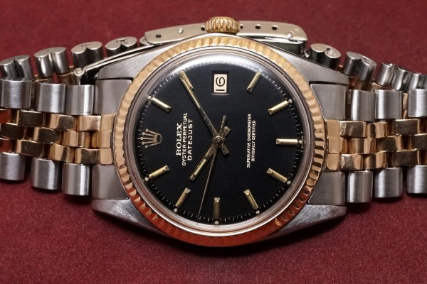 ロレックス DATEJAST Ref-1601/3 SS×PG Gilt Glossy Dial（RO-196／1969年)の詳細写真4枚目