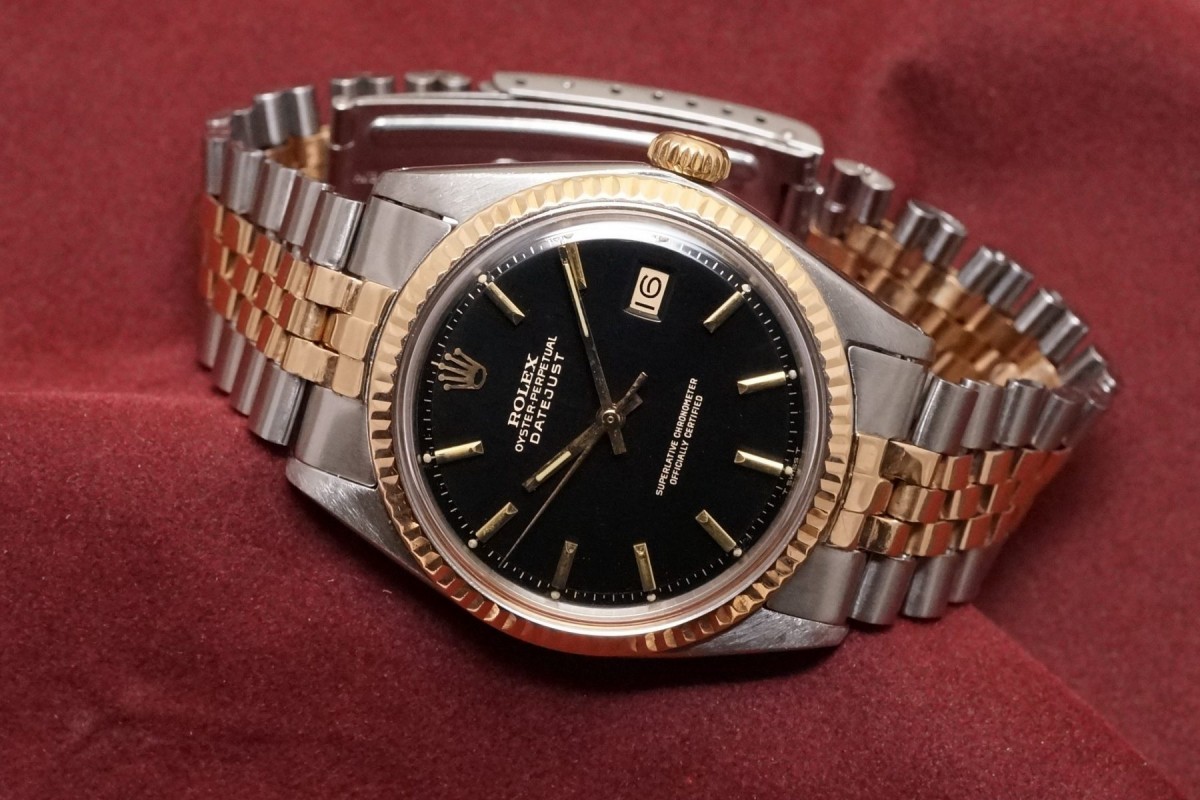 ロレックス DATEJAST Ref-1601/3 SS×PG Gilt Glossy Dial(RO-196/1969年)