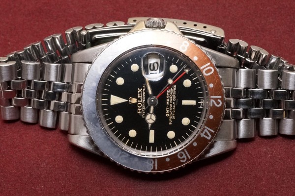 ロレックス GMTマスター Ref-1675 Radial Underline Gilt/Gloss Dial PCG Case（RS-203／1963年)の詳細写真4枚目