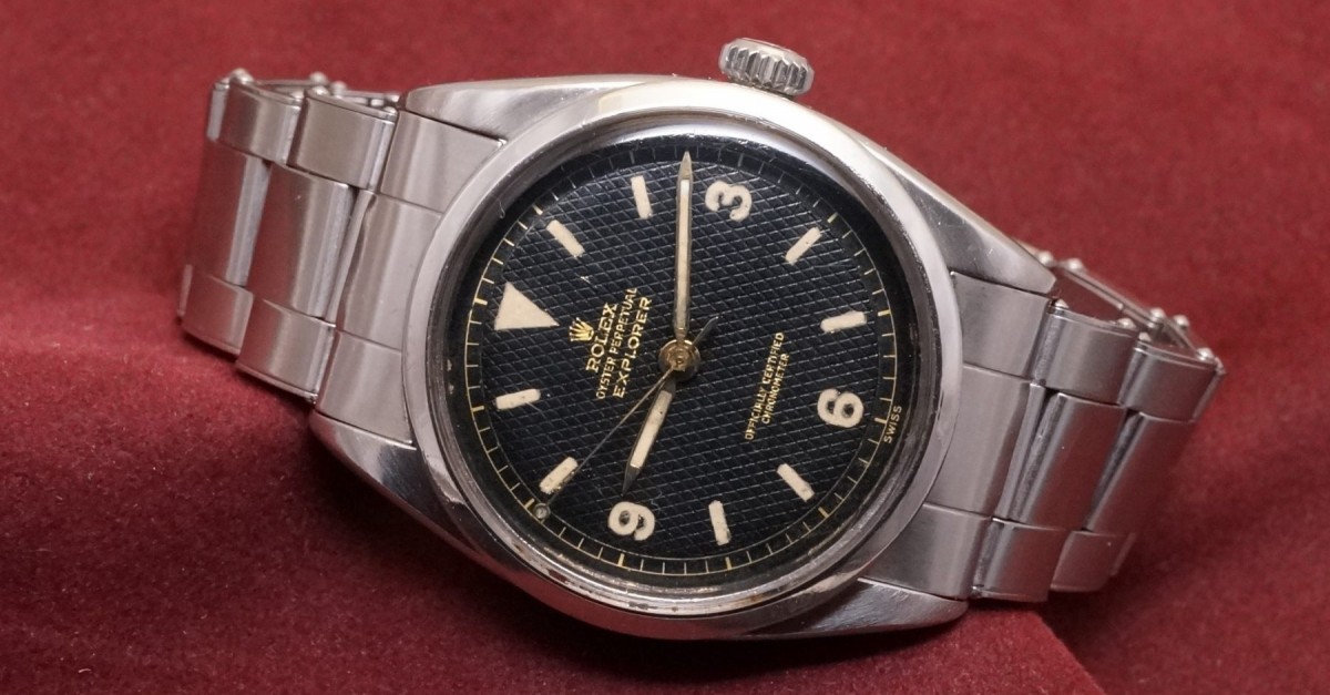 出産祝い ロレックス EXPLORER Ref-6350 Honeycomb Dial（RS-46／1953年 時計