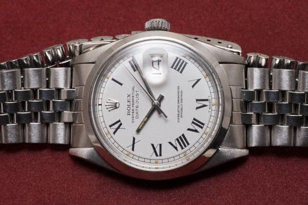 ロレックス DATEJAST Ref-1600 White Buckley Dial（RO-204／1971年)の詳細写真4枚目