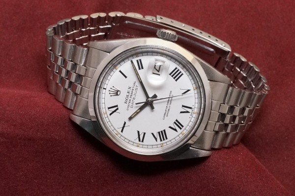 ロレックス DATEJAST Ref-1600 White Buckley Dial（RO-204／1971年)の詳細写真1枚目