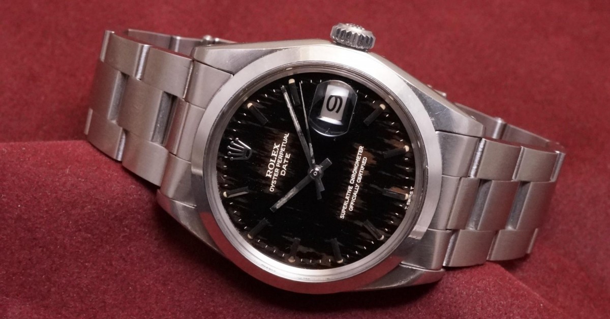 ロレックス OYSTER PERPETUAL -DATE- Ref-1500 Aging Gilt Dial