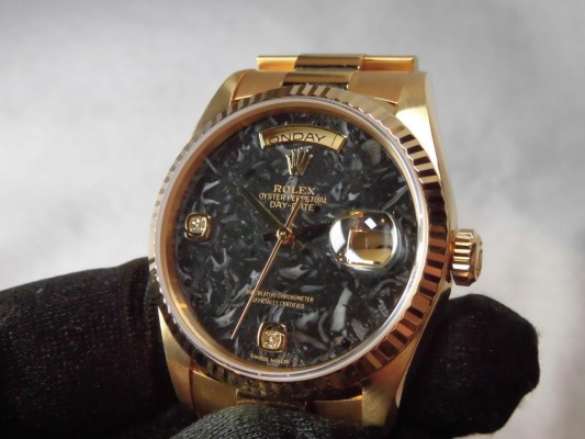 ロレックス Daydate Ref-18238 Anmonite Dial Sir-T（RD-25／1996年)の詳細写真6枚目