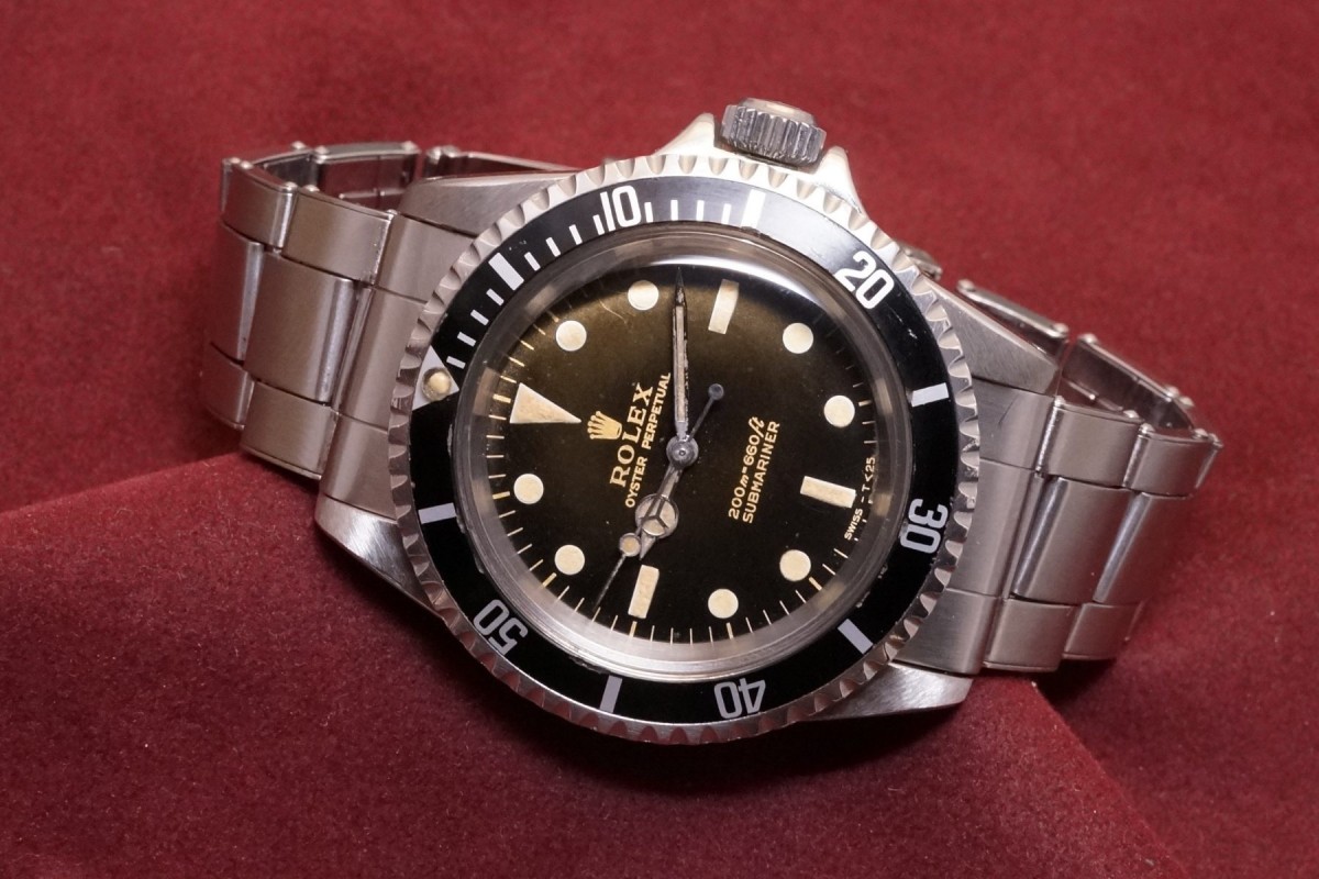 ロレックス サブマリーナ Ref-5513 Tropical Gilt/Gloss Dial(RS-56/1964年)