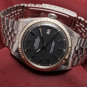 ロレックス デイトジャスト Ref-1601 Black Dial