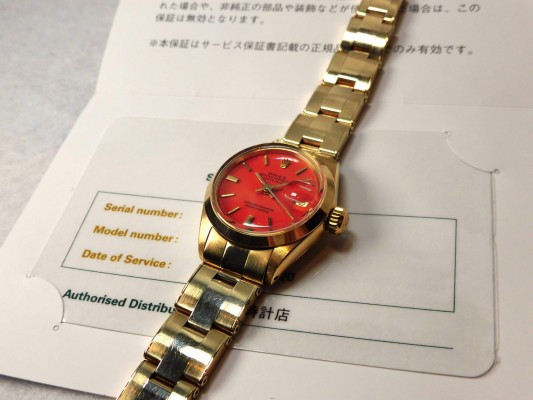 レディース ロレックス  Ref-6916 18KYG Stella dial（LR-66／1972年)の詳細写真10枚目