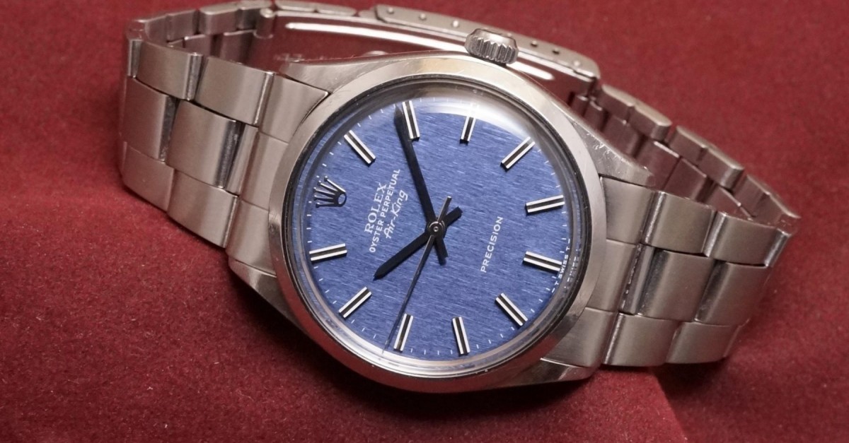 通販 ロレックス Ref-5500 Dial（RO-211／1972年 Blue Air-King リール
