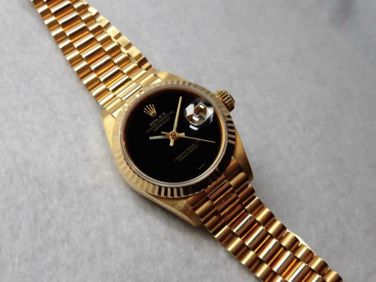 レディース ロレックス 69178 ONYX Dial 18KYG（LR-67／1986年)の詳細写真6枚目