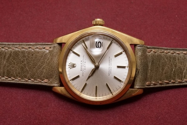 ロレックス PERPETUAL -DATE- Ref-1500/8 18KYG（RO-212／1963年)の詳細写真4枚目