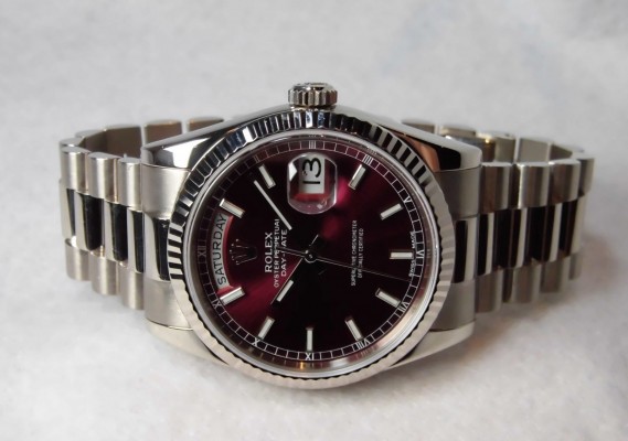 ロレックス Daydate Ref-118239 Cherry Dial Sir-D（RD-32／2005年)の詳細写真3枚目