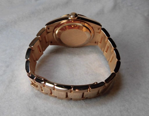 ロレックス Daydate Ref-118205 PINK GOLD BLACK DIAL Sir-D（RD-45／2005年)の詳細写真4枚目