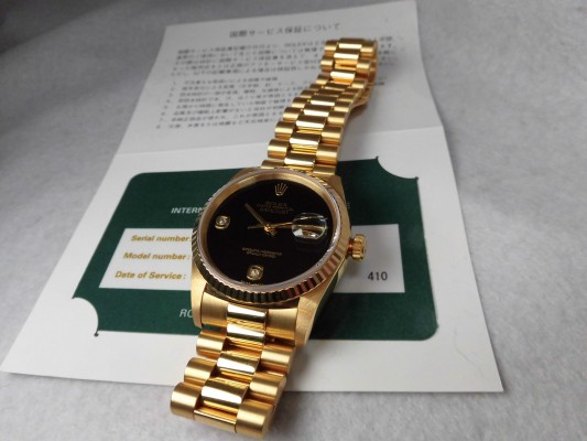 ロレックス デイトジャスト Ref-16238 Onyx Dial Ser-T（RD-58／1996年)の詳細写真8枚目