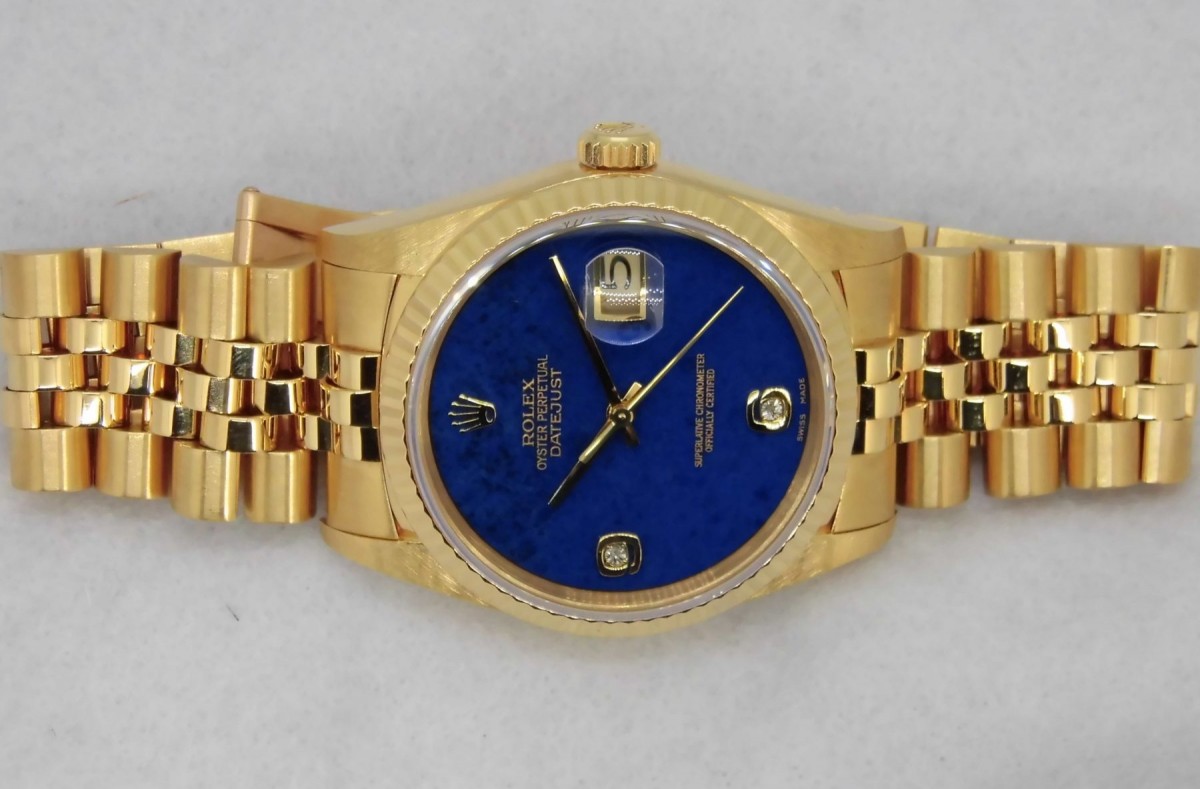 ロレックス デイトジャスト Ref-16238 Lapis Lazuli 2BR Dial