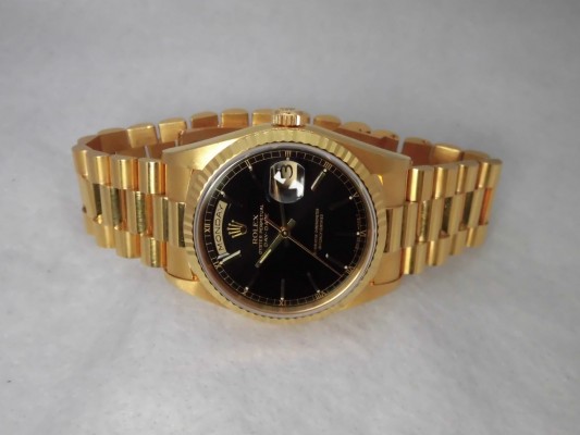ロレックス デイデイト Ref-18238 18kyg Black Dial Ser-X（RD-64／1991年)の詳細写真3枚目