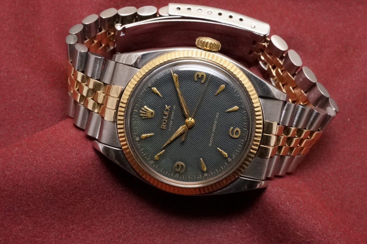 ロレックス Big Bubble Ref-6298 Honeycomb Black Dial(RO-226/1954年)