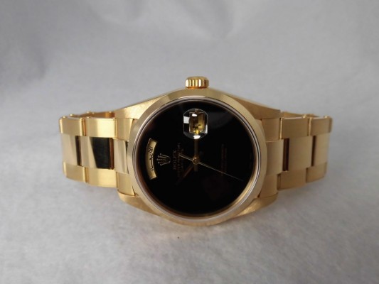 ロレックス デイデイト Ref-18208 18kyg Onyx Dial Sir-A（RD-68／1999年)の詳細写真2枚目