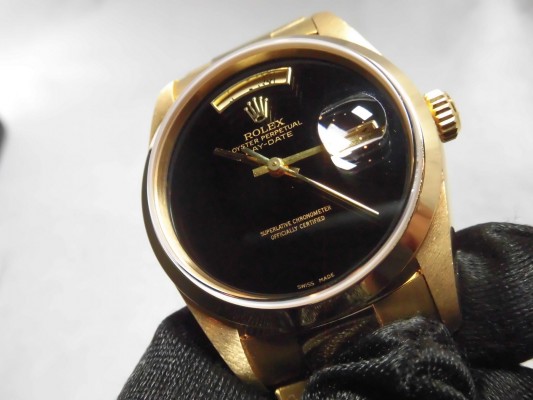 ロレックス デイデイト Ref-18208 18kyg Onyx Dial Sir-A（RD-68／1999年)の詳細写真3枚目