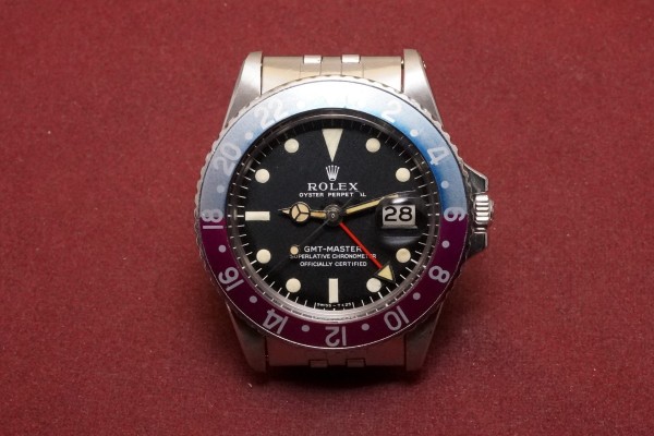 ロレックス GMTマスター Ref-1675 Long-E Fuchsia Bezel Guarantee（RS-242／1967年)の詳細写真2枚目