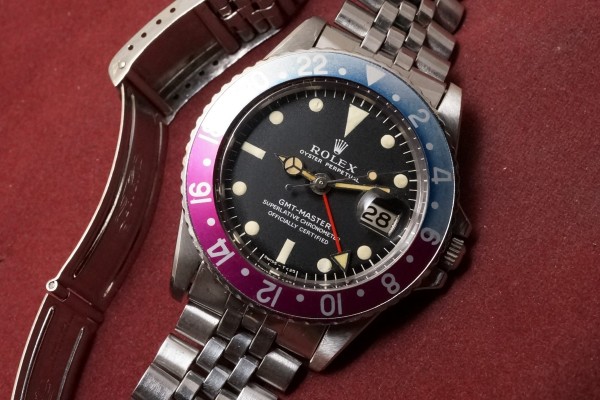 ロレックス GMTマスター Ref-1675 Long-E Fuchsia Bezel Guarantee（RS-242／1967年)の詳細写真3枚目