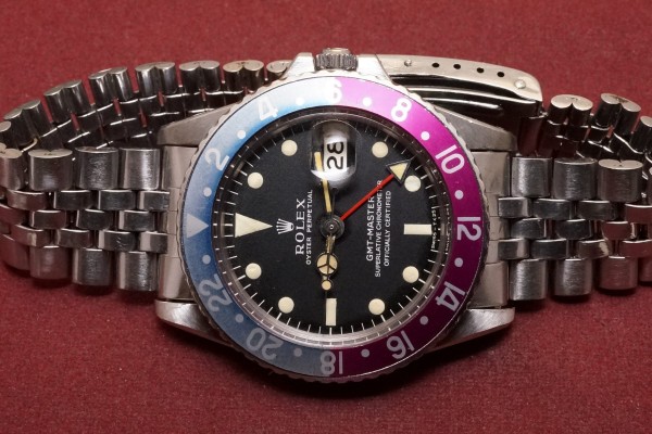 ロレックス GMTマスター Ref-1675 Long-E Fuchsia Bezel Guarantee（RS-242／1967年)の詳細写真4枚目