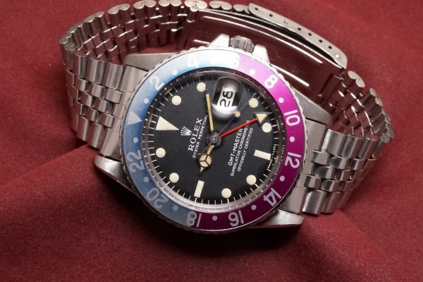 ロレックス GMTマスター Ref-1675 Long-E Fuchsia Bezel Guarantee（RS-242／1967年)の詳細写真1枚目