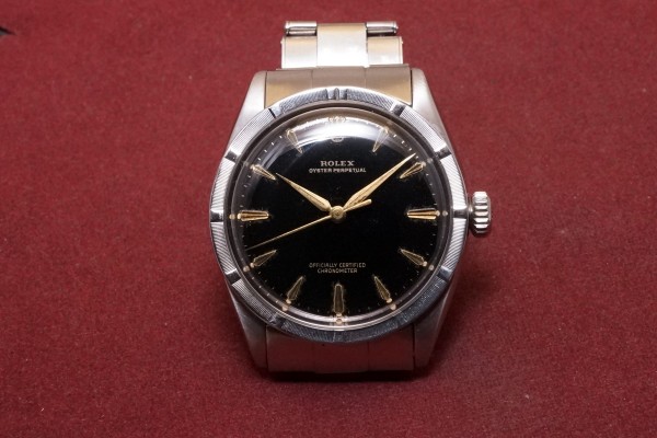 ロレックス Semi バブルバック Ref-6303 Black Gilt Dial（RO-233／1955年)の詳細写真2枚目