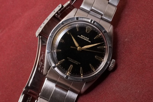 ロレックス Semi バブルバック Ref-6303 Black Gilt Dial（RO-233／1955年)の詳細写真3枚目