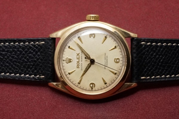 ロレックス SEMI-バブルバック Ref-6084 14KYG EXPLORER Design（RO-233／1952年)の詳細写真4枚目