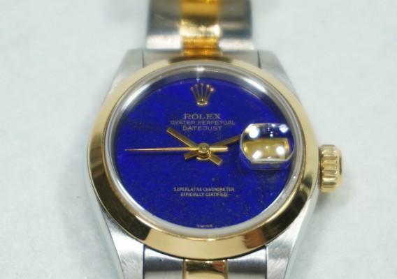 レディース ロレックス 69163 Lapis Lazuli SS/YG（LR-61／1996年)の詳細写真10枚目