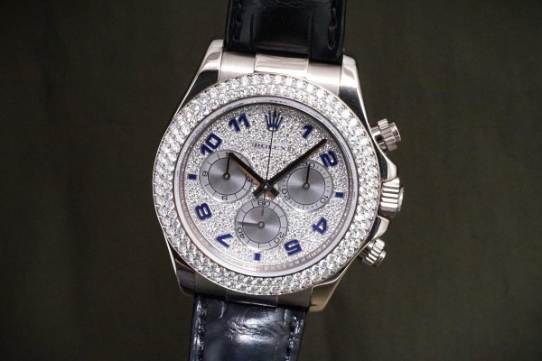 ロレックス  デイトナ Ref-116589RBR PAVE DIAMOND DIAL GUARANTEE（RD-97／2001年)の詳細写真1枚目