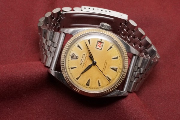 ロレックス デイトジャスト Ref-6305-1 Orange Aging Dial（RO-234／1955年)の詳細写真2枚目