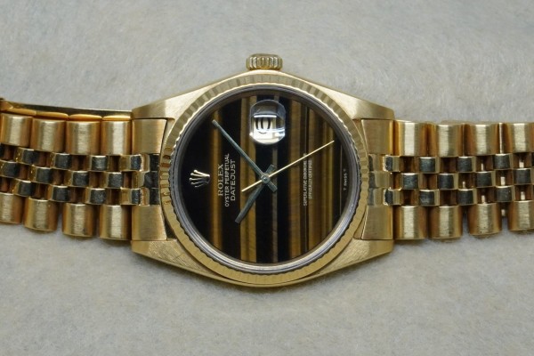 ロレックス DATE‐JUST 16018 18KYG TIGER EYE DIAL GUARANTEE&BOX（RD-92／1978年)の詳細写真4枚目