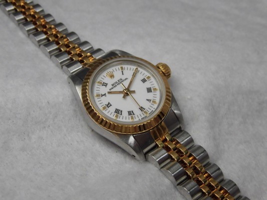 レディース ロレックス Ref.67193  Roman Dial SS/YG（LR-65／1986年)の詳細写真6枚目