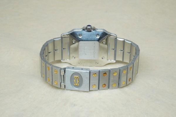 カルティエ SANTOS GALBEE DATE LM SS/YG 2961 GHOST DIAL（10／1980s)の詳細写真7枚目