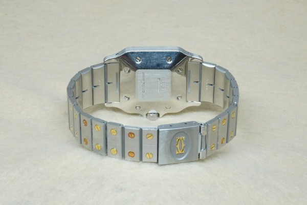 カルティエ SANTOS GALBEE DATE LM SS/YG 2961 GHOST DIAL（10／1980s)の詳細写真8枚目