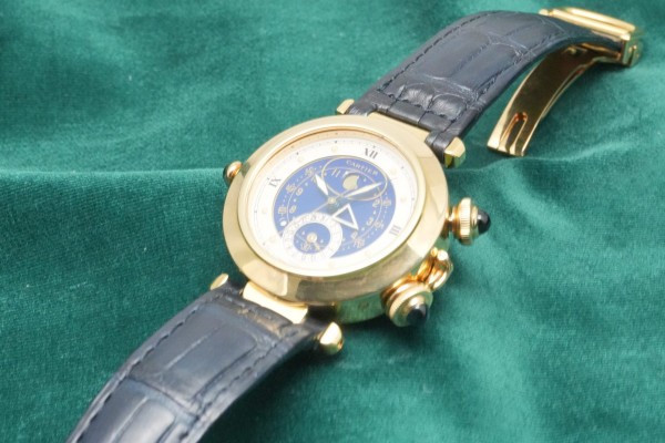 カルティエ PASHA ALARM MOON AND DATE QUARZ REF.30011（20／1987年)の詳細写真3枚目