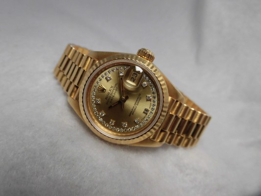 レディース ロレックス 69178G 18kyg 10P Diamonds（RL-70／1982年)の詳細写真1枚目