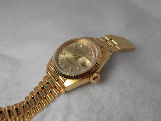 レディース ロレックス 69178G 18kyg 10P Diamonds（RL-70／1982年)の詳細写真5枚目