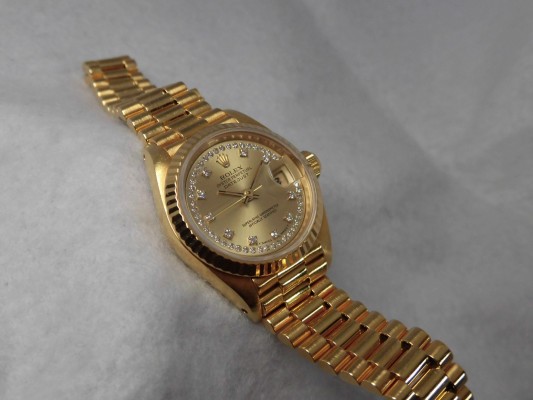 レディース ロレックス 69178G 18kyg 10P Diamonds（RL-70／1982年)の詳細写真6枚目