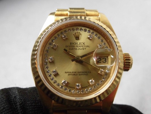 レディース ロレックス 69178G 18kyg 10P Diamonds（RL-70／1982年)の詳細写真9枚目