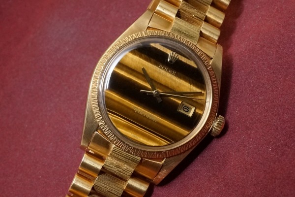 ロレックス デイトジャスト Ref-1607 Tigers Eye Stone Dial Rare!（RO-271／1975年)の詳細写真3枚目