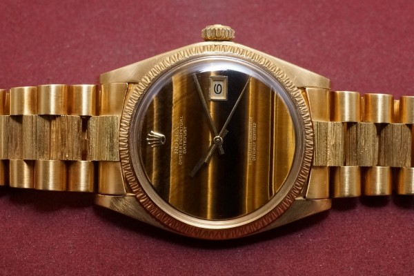 ロレックス デイトジャスト Ref-1607 Tigers Eye Stone Dial Rare!（RO-271／1975年)の詳細写真4枚目