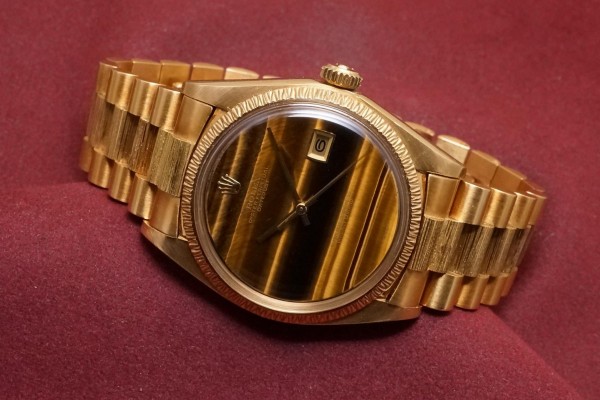 ロレックス デイトジャスト Ref-1607 Tigers Eye Stone Dial Rare!（RO-271／1975年)の詳細写真1枚目